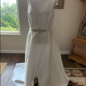 Adrianna Pappelle high low wedding gown